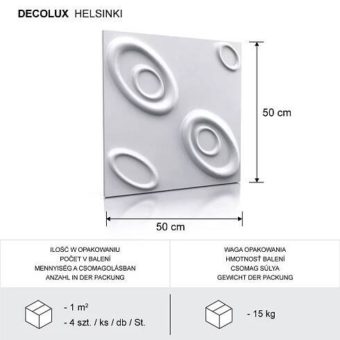3D obkladový panel Helsinki 50x50cm / BAUMAX