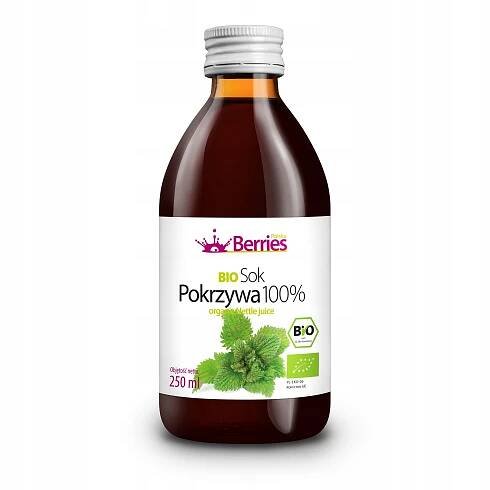 Šťáva BIO Kopřiva 100% lisovaná z mladé ekologické kopřivy 250 ml