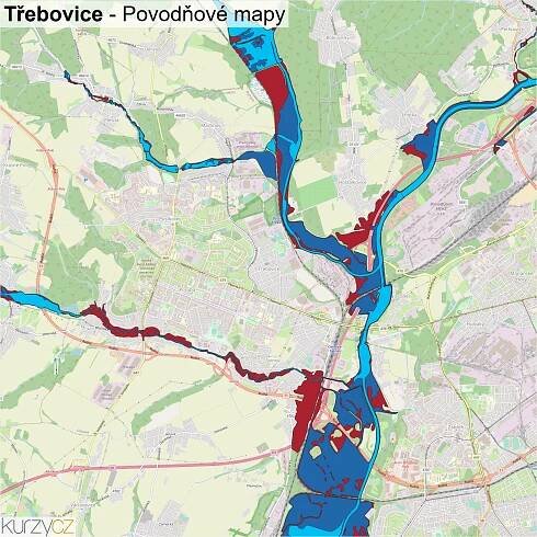 Třebovice - mapy | Kurzy.cz