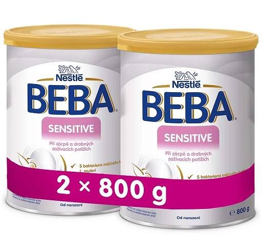 2x BEBA SENSITIVE 800 g - Kojenecké mléko při zažívacích potížích