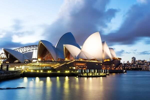 Scenérie sydney opera house — Stock obrázek