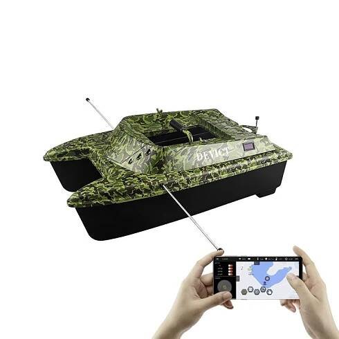 DEVICT Zavážecí loďka Catamaran Fishing robot Mobilní verze