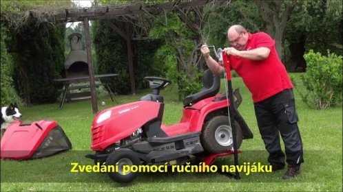Zvedák na zahradní traktory Vari - dvojí způsob