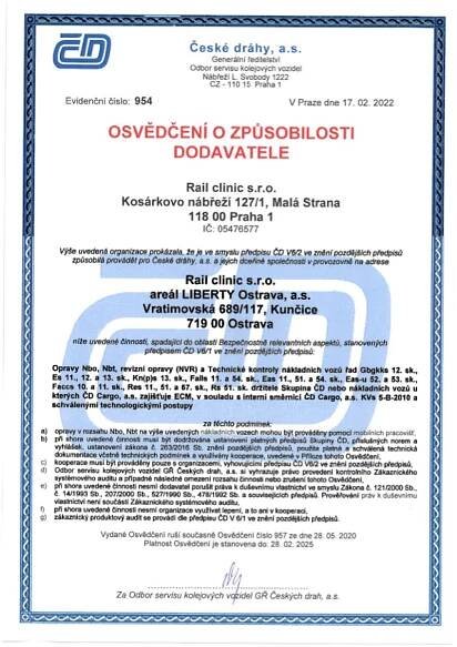 Rail Clinic s.r.o. | Biggest mobile service for freight wagons