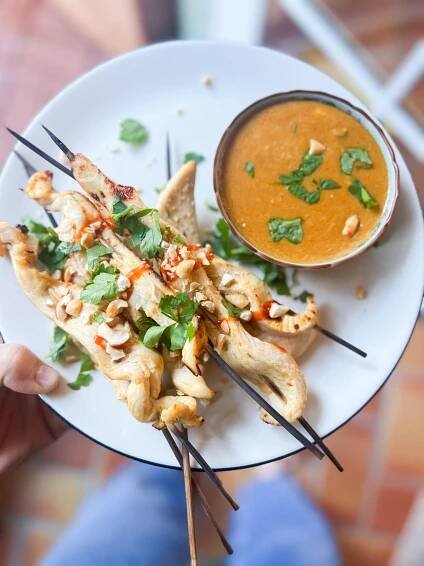 Coconut Chicken Satay Appetizer Recipe