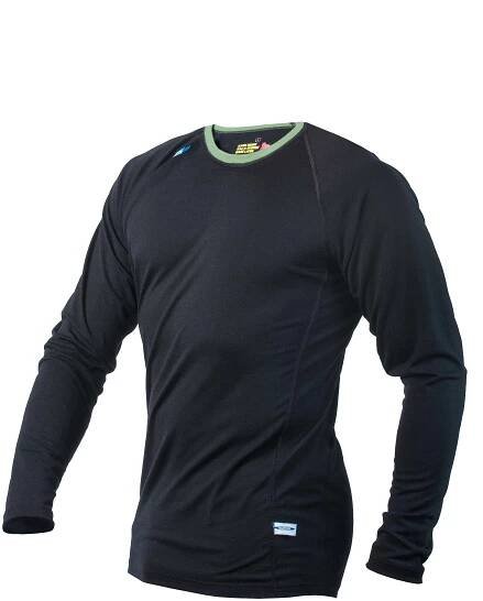Pánské merino tričko KASK - Crew 200, černá