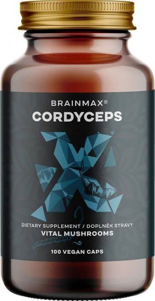 BrainMax Cordyceps extrakt z houby 100 kapslí