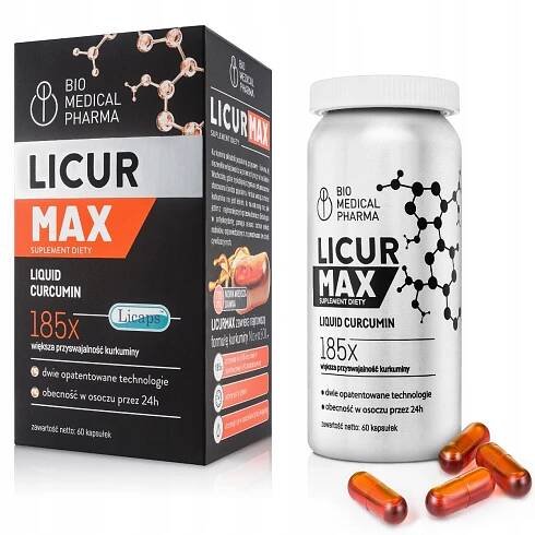 LICUR MAX 60 kapslí TEKUTÝ KONCENTROVANÝ KURKUMIN