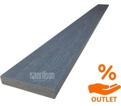 WPC dřevoplastová prkna na plot Dřevoplus Profi 15x80x4000 Grey - ARTISAN OUTLET STRAKY AO47 - 5 ks