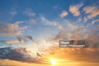 pozadí oblohy při západu slunce - Bez autorských poplatků Obloha - Přírodní jev Stock fotka