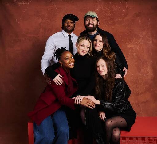 Alyah Chanelle Scott, Lili Reinhart, Havana Rose Liu, Chris Meyer, Cooper Raiff and Addison Timlin of "Hal & Harper."