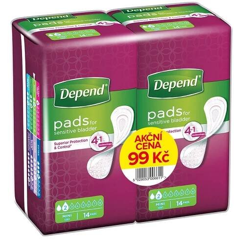 Depend Mini Duopack 2 x 14 ks
