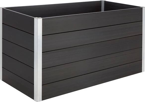 Vyvýšený záhon z WPC tmavě šedý 75 x 150 x 70 cm nakoupit u OBI