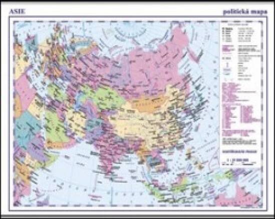 Asie příruční politická mapa 1:35 000 000 - Kartografie Praha