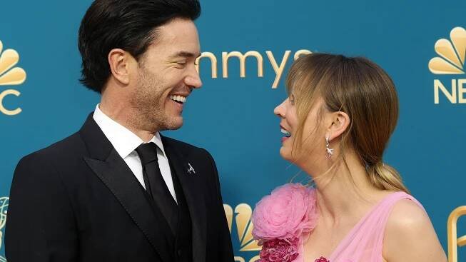 Kaley Cuoco and Tom Pelphrey Made Their Red Carpet Debut at the 2022 Emmys—See Pics
