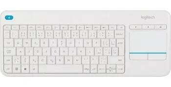 BEZDRÁTOVÁ KLÁVESNICE LOGITECH K400 PLUS BÍLÁ
