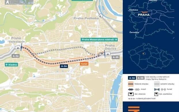Začnou průzkumy, které pomohou projektantům trati pod Střešovicemi | RAILTARGET
