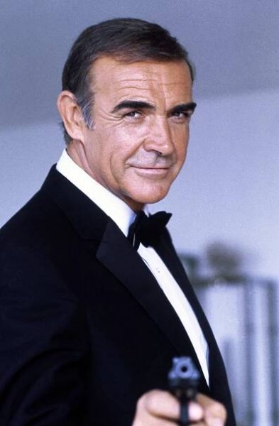 james bond pointing a gun