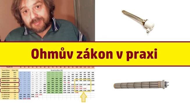 Bojler a malé napětí: Ohmův zákon v praxi #fotovoltaika