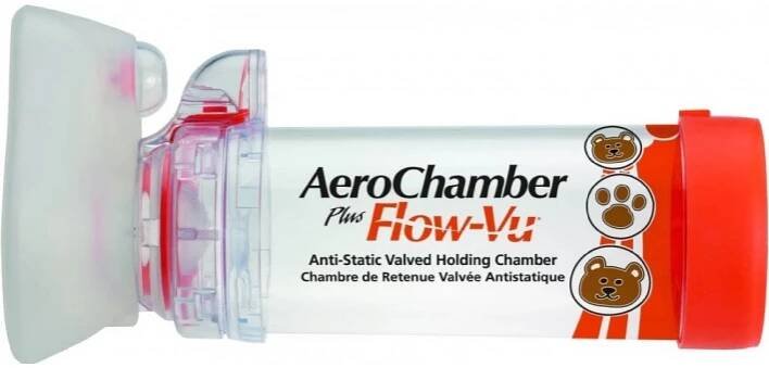 AeroChamber Plus Inhalační nástavec s chlopní a maskou pro kojence - II. jakost