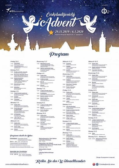 Program - Českobudějovický advent