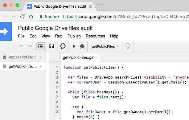 Auditing public Google Drive files – Alexandra Ulsh