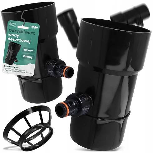 LAPAČ DEŠŤOVÉ VODY 110 MM SBĚRAČ DEŠŤOVÉ VODY REKUPERÁTOR DEŠTĚ RY X5