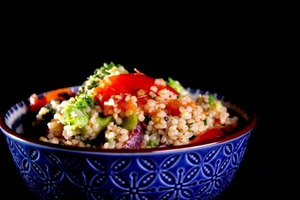 Vegetables, barley and za'atar in the mix - a-la-Damaris