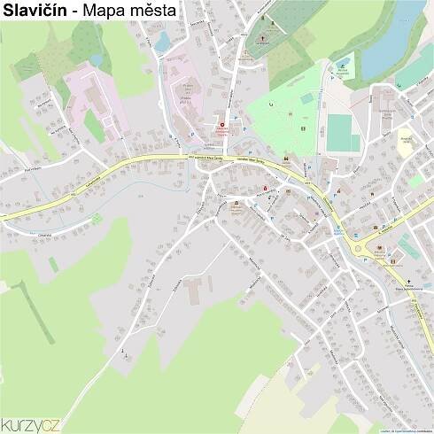 Slavičín - mapy | Kurzy.cz