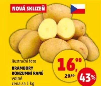 Akce na rané brambory v Penny