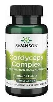Doplněk stravy Swanson Health Products Cordyceps Complex 60 kapslí