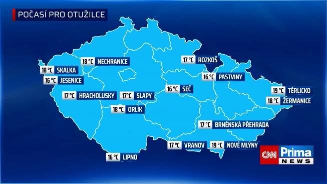Počasí 23. 5. 2024