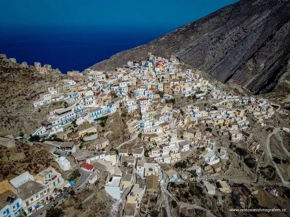 Město Olympos na ostrově Karpathos
