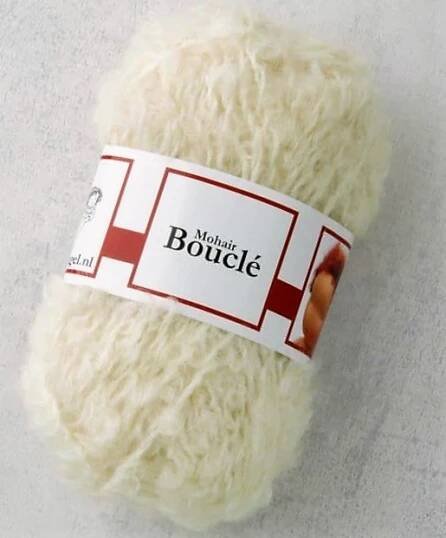 Mohérová příze – bouclé DWE – přírodní