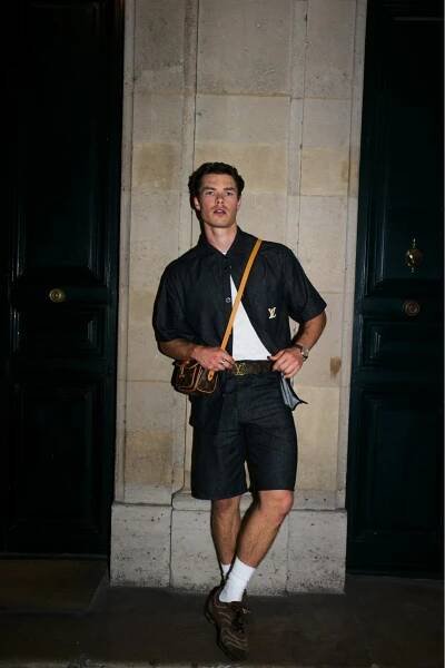 Sam Corlett Gets Ready For Paris Fashion Week With Louis Vuitton