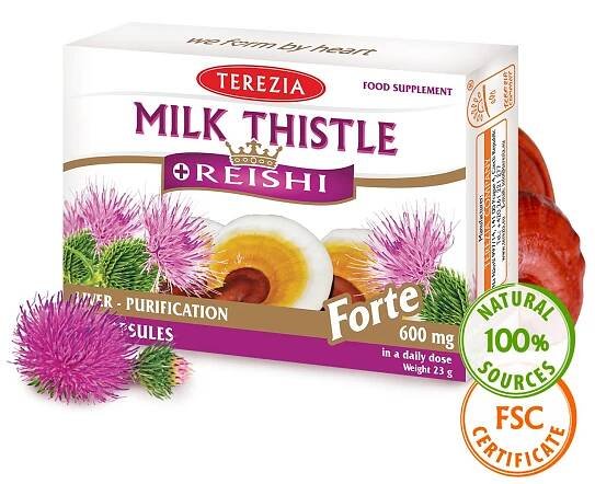 Milk thistle + Reishi FORTE 60 capsules