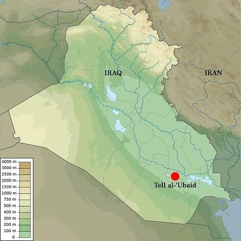 Ubaid period-Tell al-'Ubaid in southern Iraq's Dhi Qar Governorate.