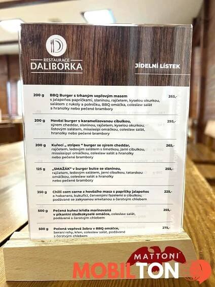 Restaurace Daliborka - Nové Město - restaurace v nové město