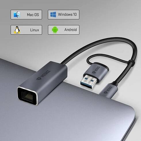 YTC 013 USB C na RJ-45 Ethernet YENKEE : Iceny.cz