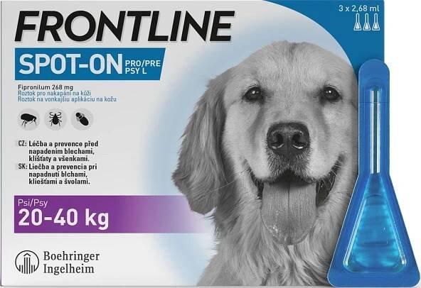 FRONTLINE Spot-on pro psy L 2,68 ml 3 pipety