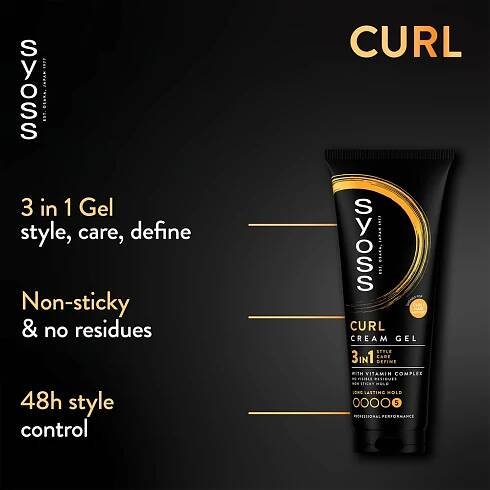 Syoss Curl Control stylingový krém pro definici vln s gelovou texturou
