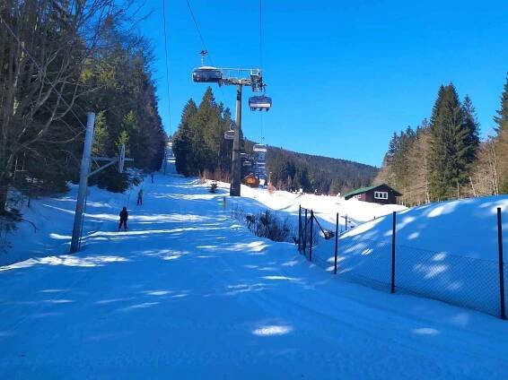 Ski centrum Říčky v Orlických horách.