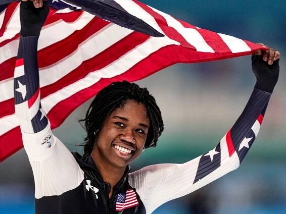 Watch Speed Skater Erin Jackson Take Her First Steps on the Ice Just 6 Years Before Winning an Olympic Gold Medal