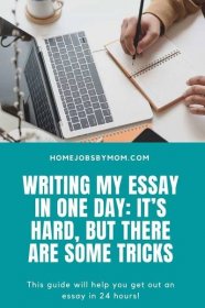 Writing My Essay in One Day: It’s Hard, But There Are Some Tricks