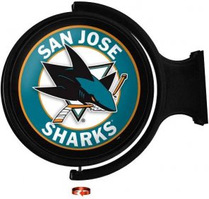 San Jose Sharks 23'' x 21'' Team Illuminated Rotating Wall Sign