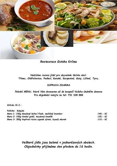 Rozvozové menu