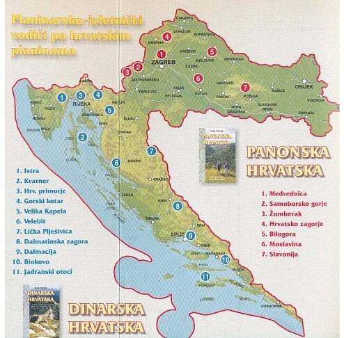 průvodce Panonska Hrvatska chorvatsky | knihynahory.cz