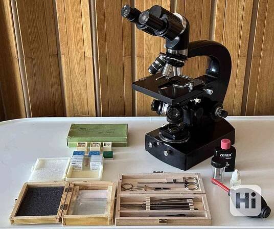 Badatelský mikroskop Carl Zeiss Nf s příslušenstvím - foto 1