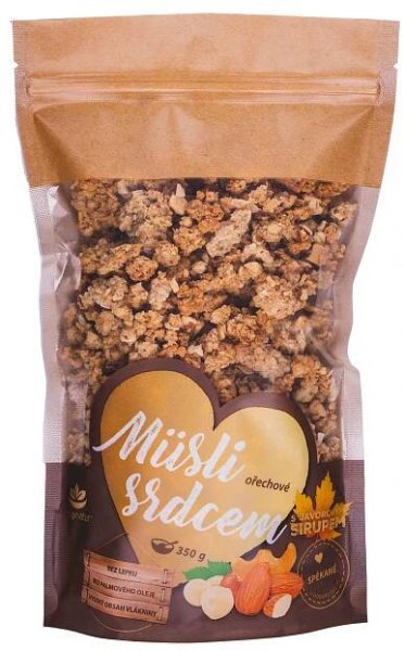Topnatur s.r.o. Müsli srdcem Ořechové s javorovým sirupem 350g