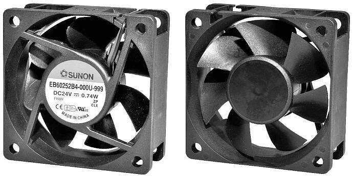Sunon EE60251B2-000U-A99 axiální ventilátor, 12 V/DC, 32.78 m3/h, (d x š x v) 25 x 60 x 60 mm, EE60251B2-000U-A99